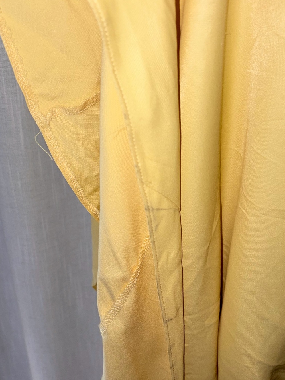 Topshop Pale Yellow Ruffle-Trim Maxi Dress - Picture 6 of 12